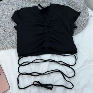 black crop top